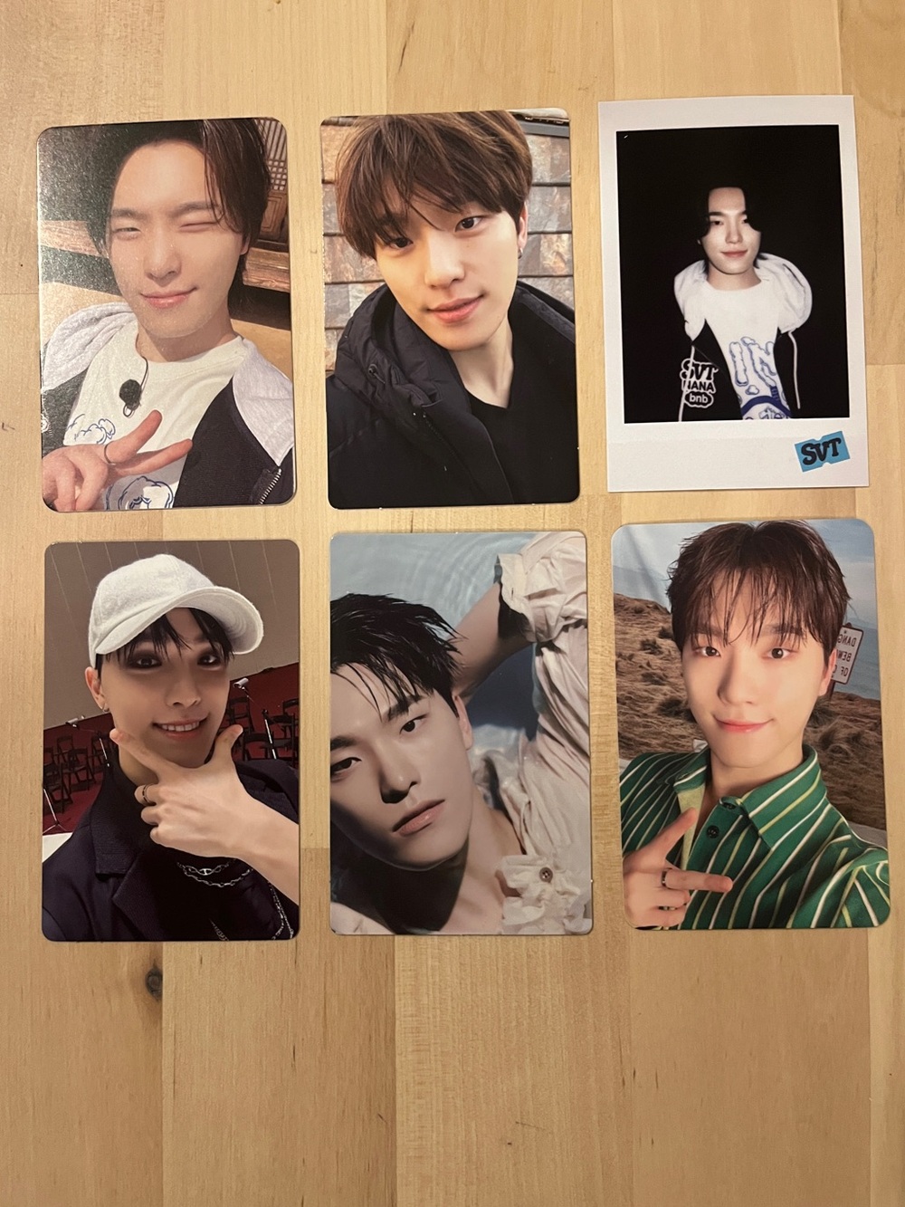 Set of 6 OFFICIAL Dino of Seventeen photocards (Set #2)